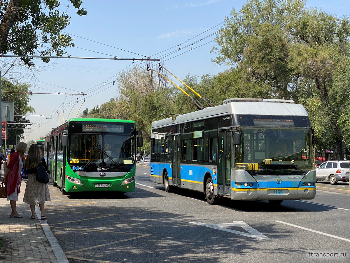 Neoplan Kazakhstan YoungMan JNP6120GDZ №1165, Yutong ZK6118HGA 266 HD 02 -  Алма-Ата - Фото №254934 - Твой Транспорт