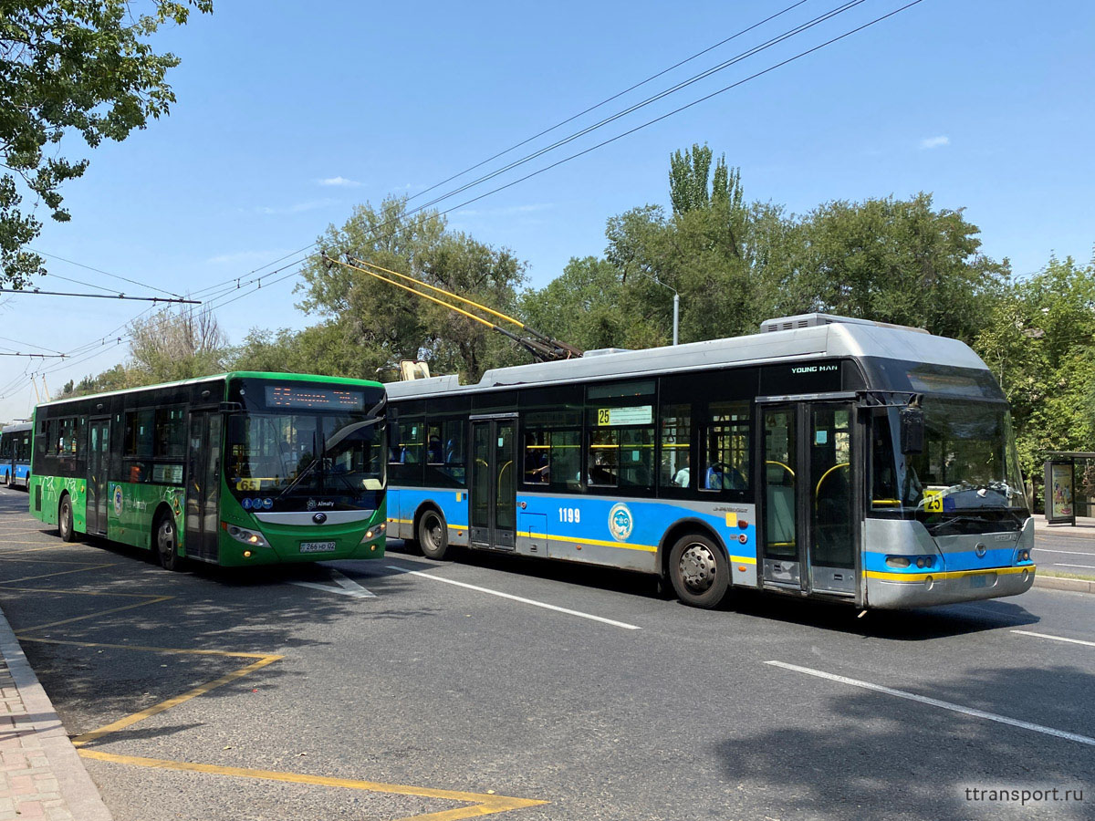 Neoplan Kazakhstan YoungMan JNP6120GDZ №1199, Yutong ZK6118HGA 266 HD 02 -  Алма-Ата - Фото №254936 - Твой Транспорт