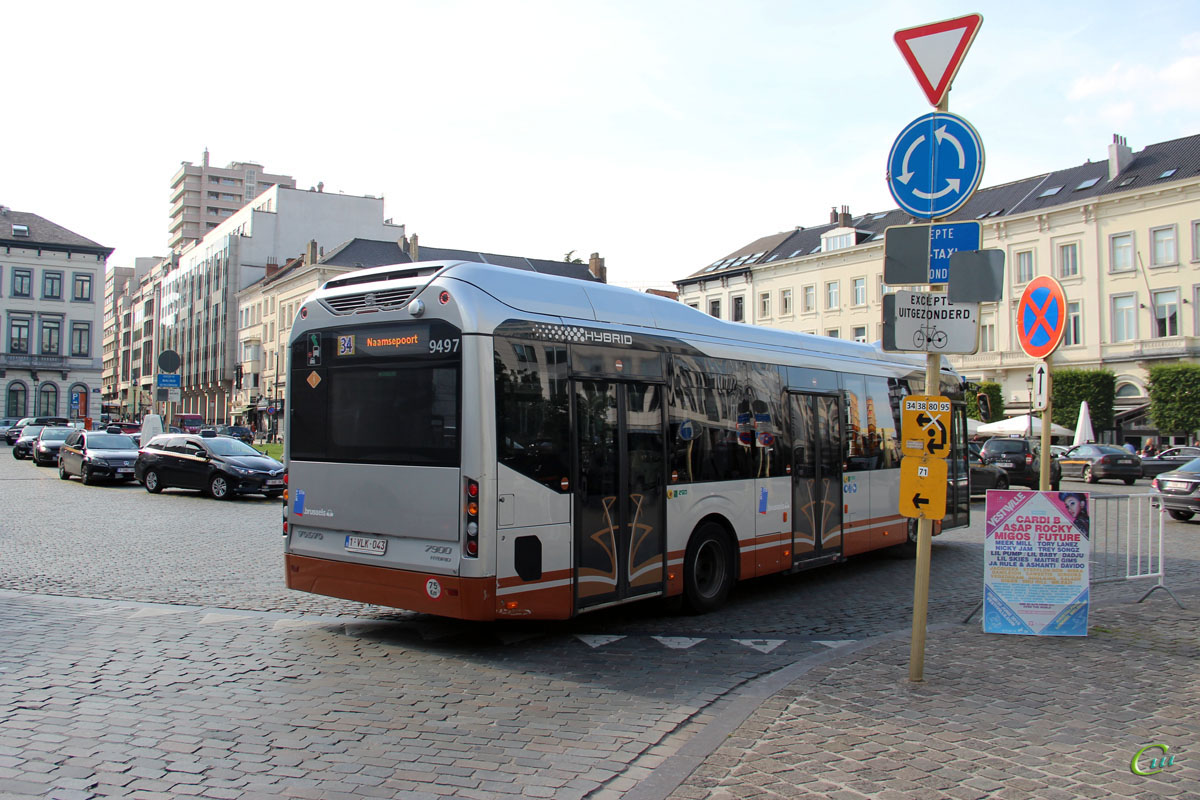 Брюссель. Volvo 7900 Hybrid 1-VLK-043