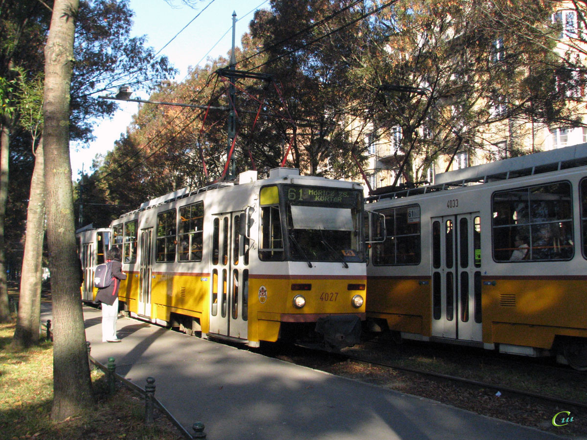 Будапешт. Tatra T5C5 №4033, Tatra T5C5 №4027