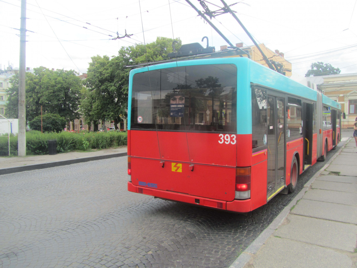 Черновцы. Hess SwissTrolley 2 (BGT-N2) №393