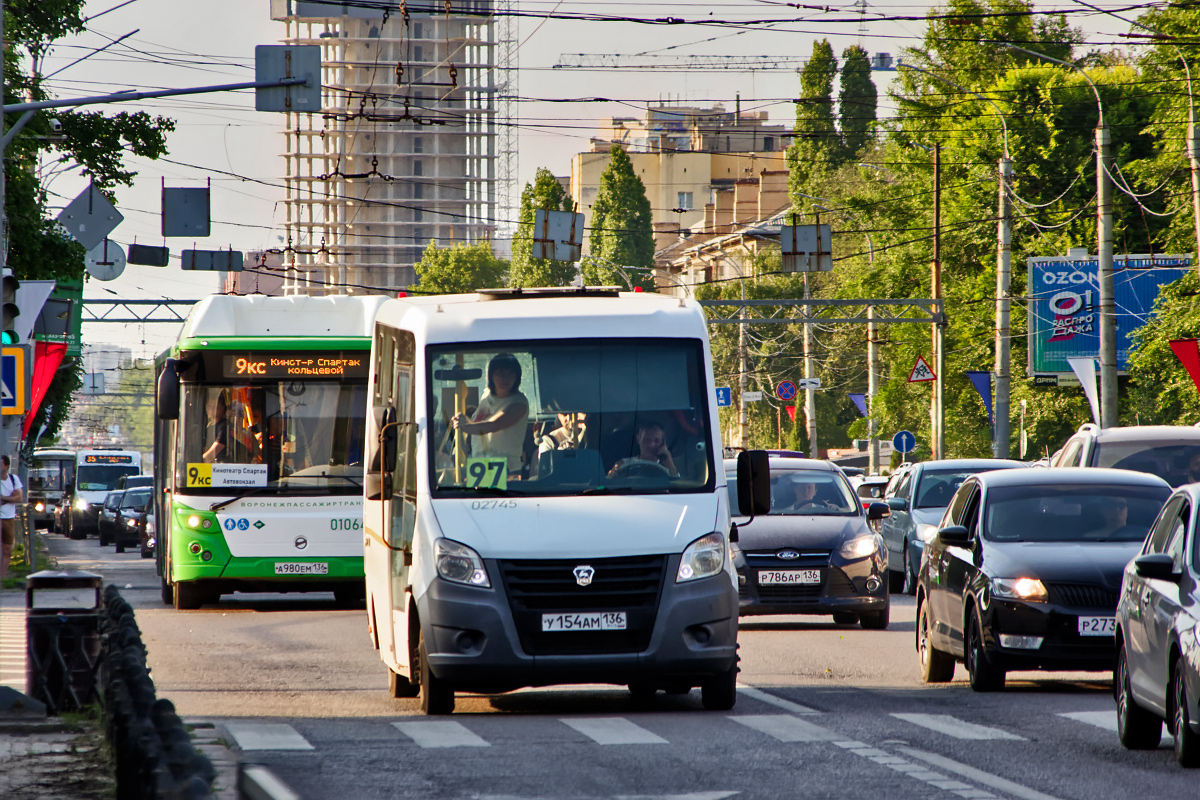 ЛиАЗ-5292.67 (CNG) а980ем, ГАЗ-A64R42 ГАЗель Next у154ам - Воронеж - Фото  №259947 - Твой Транспорт