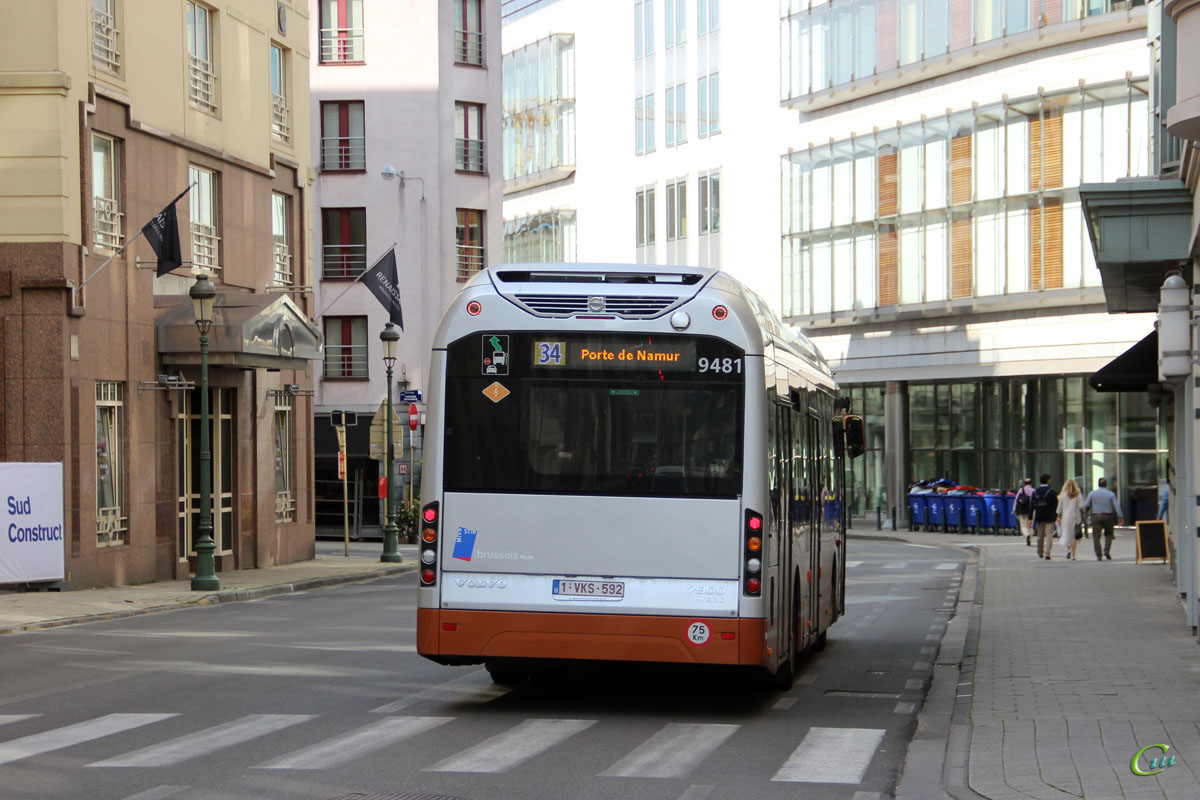 Брюссель. Volvo 7900 Hybrid 1-VKS-592