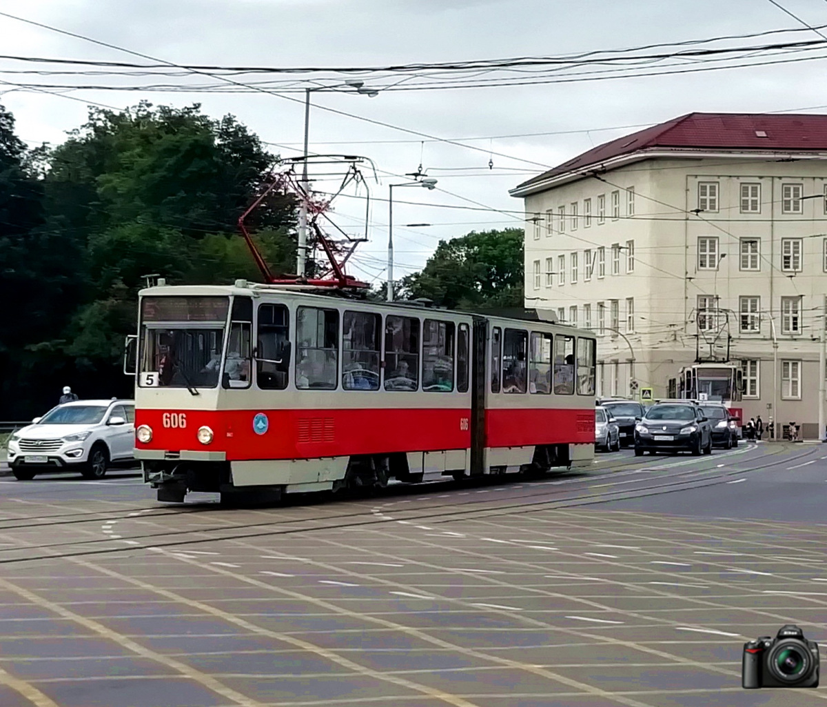 Калининград. Tatra KT4D №606