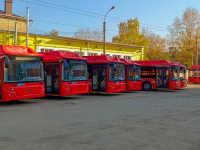 Калуга. В Калугу прибыла еще одна партия новых автобусов из восьми ЛиАЗ-5292