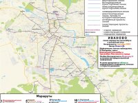 Иваново. Схема троллейбусных маршрутов и контактной сети города Иваново по состоянию на сентябрь 2023 (с ликвидированными линиями)