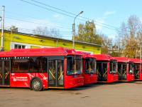 Калуга. В Калугу прибыла третья партия из шести новых автобусов ЛиАЗ-5292