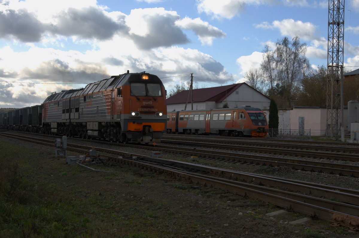 Алексин. РА2-062, 2ТЭ25КМ-0429 Пересвет