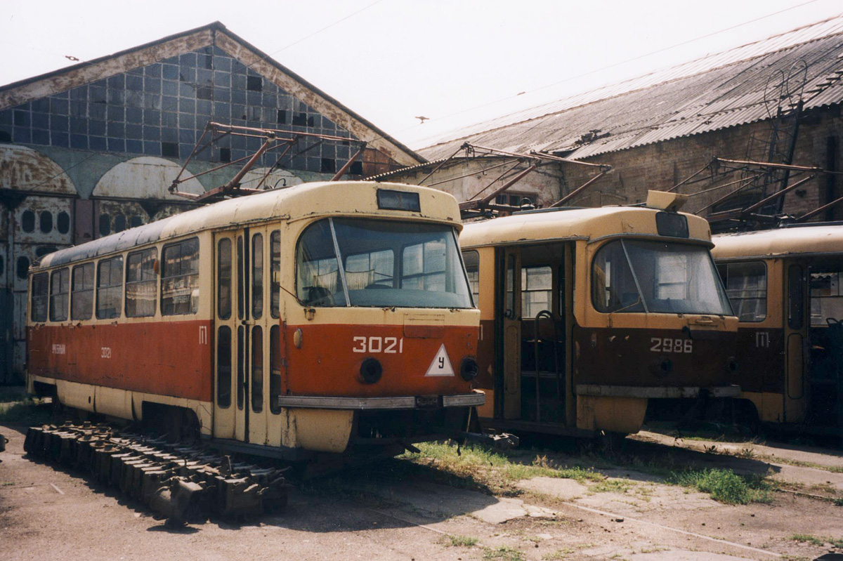 Одесса. Tatra T3 (двухдверная) №2986, Tatra T3 (двухдверная) №3021