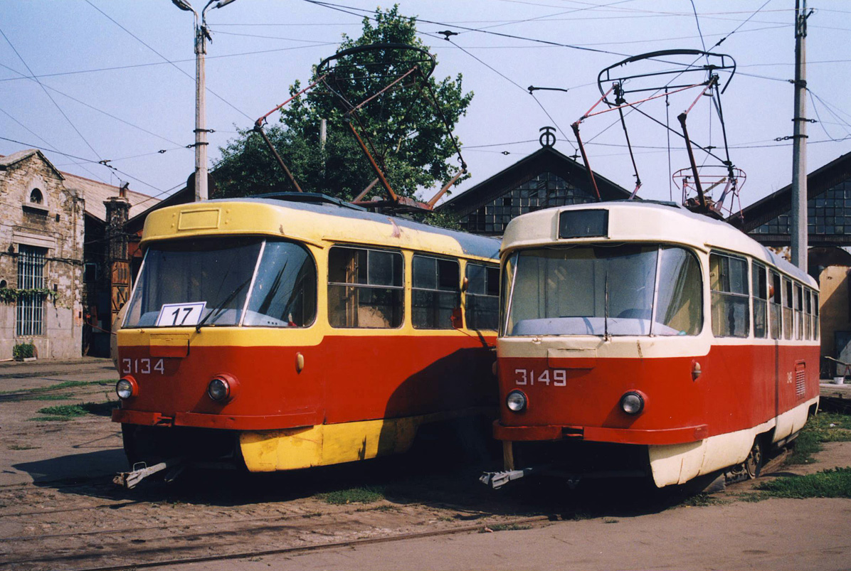 Одесса. Tatra T3 (двухдверная) №3134, Tatra T3 (двухдверная) №3149