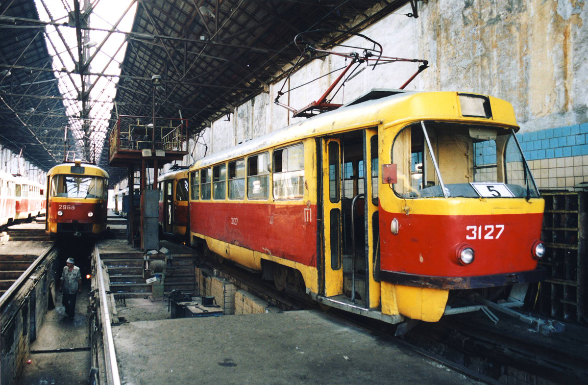 Одесса. Tatra T3 (двухдверная) №3127, Tatra T3SU №2968