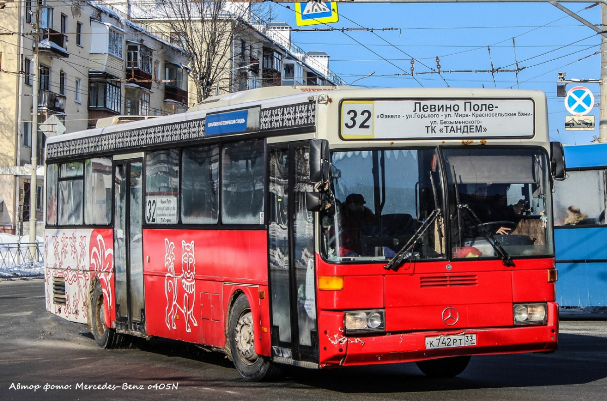 Mercedes-Benz O405 к742рт - Владимир - Фото №279670 - Твой Транспорт