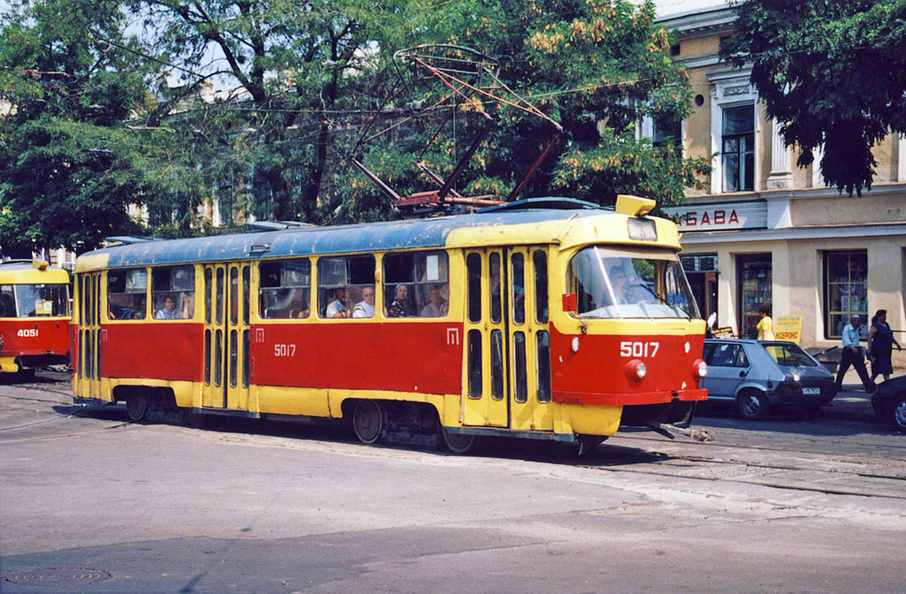 Одесса. Tatra T3SU №5017, Tatra T3SU №4051