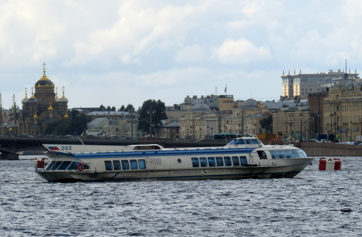 Санкт-Петербург. Судно на подводных крыльях Метеор-202 (тип Метеор, проект 342Э)