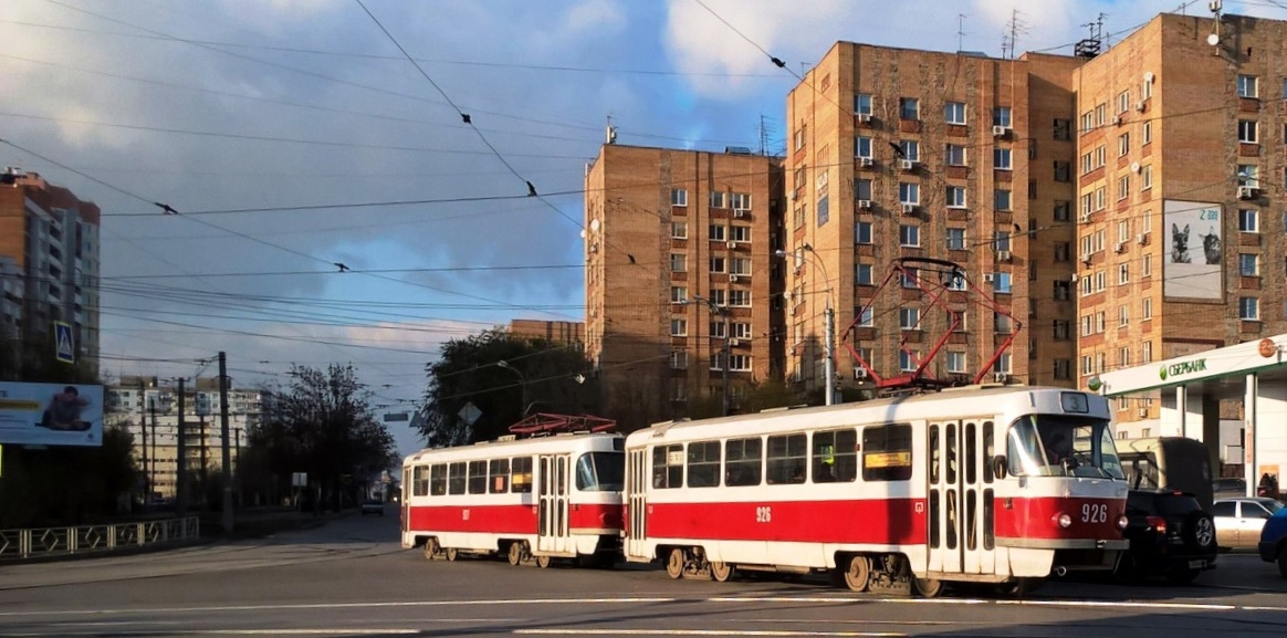 Самара. Tatra T3 (двухдверная) №926, Tatra T3 (двухдверная) №927