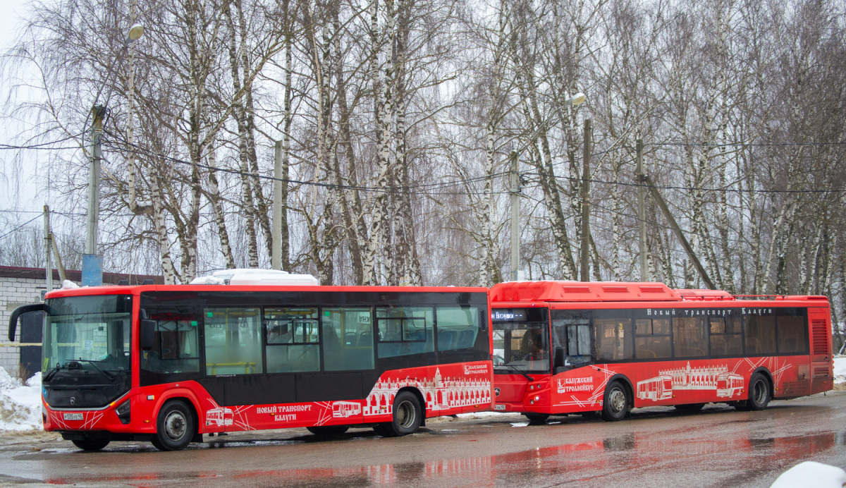 ЛиАЗ-5292.67 (CNG) р489ук, ПАЗ-422320-04 Citymax 9 р535уе - Калуга - Фото  №292395 - Твой Транспорт