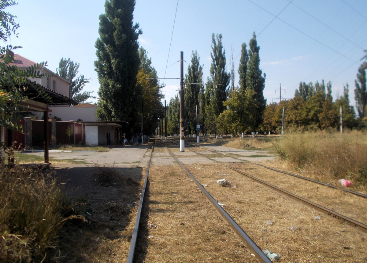 Одесса. Трамвайная линия в сторону завода Центролит